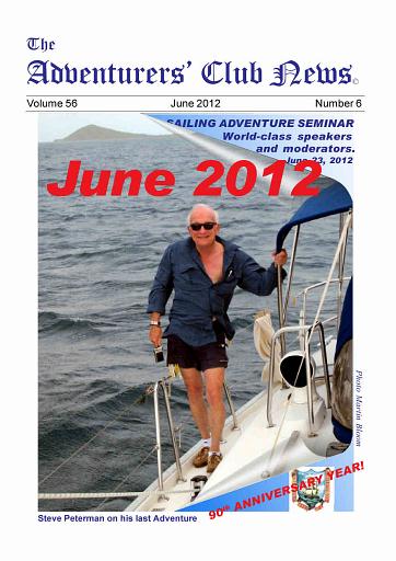 June 2012 Adventurers Club News Cover